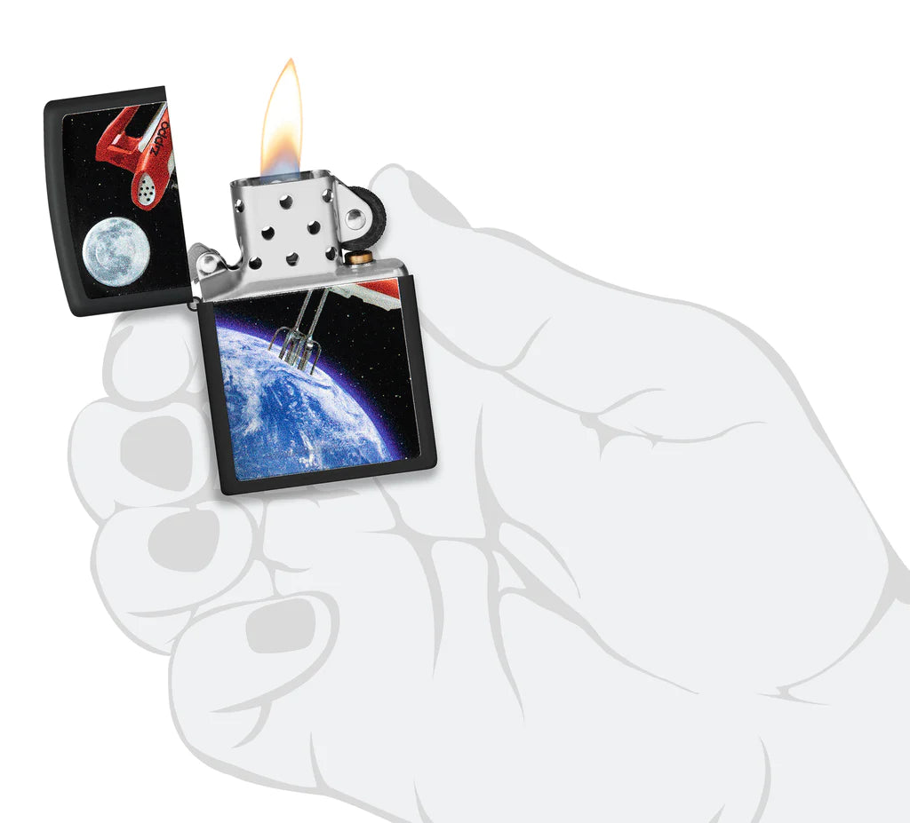 Zippo Earth Mix Design A Giant Zippo Space Mixer Whips The Earth's Clouds Into A Light