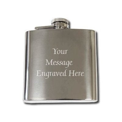 Gifts Infinity® Personalized Set of 4 8oz Stainless Steel Groomsman Flask - Engraved