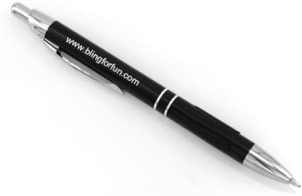 Personalized Metal Ball Point Pen FREE ENGRAVING Black