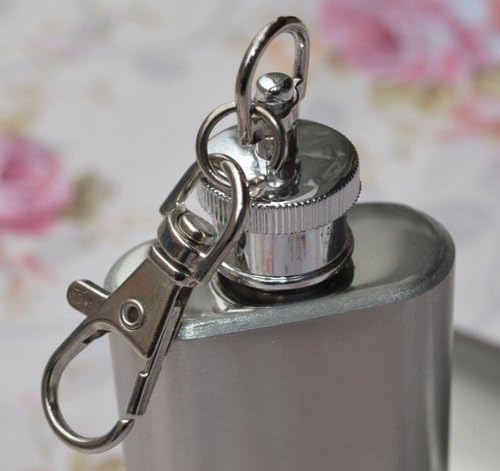 Gifts Infinity 2 size of Stainless Steel Brushed and Polished Keychain Flask