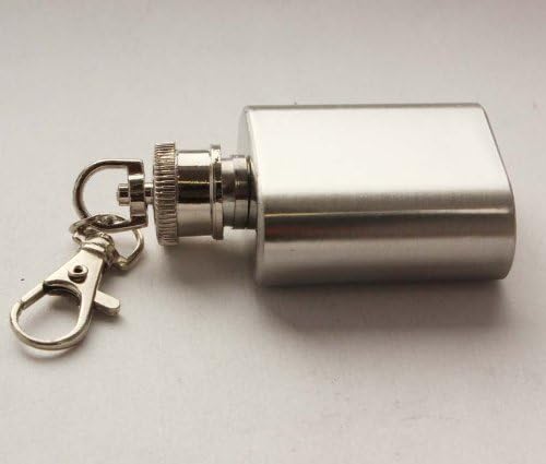 Gifts Infinity 2 size of Stainless Steel Brushed and Polished Keychain Flask