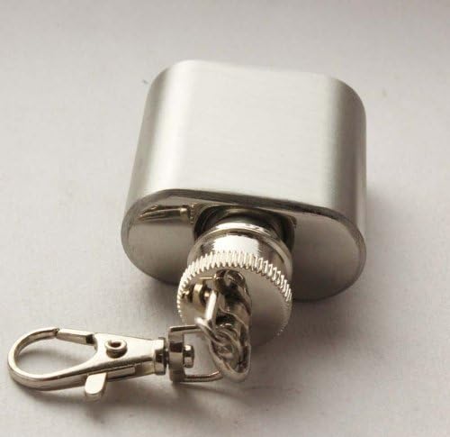 Gifts Infinity 2 size of Stainless Steel Brushed and Polished Keychain Flask