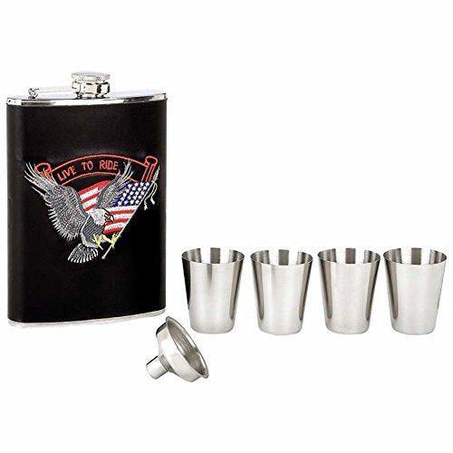 6pc Stainless Steel Flask Set