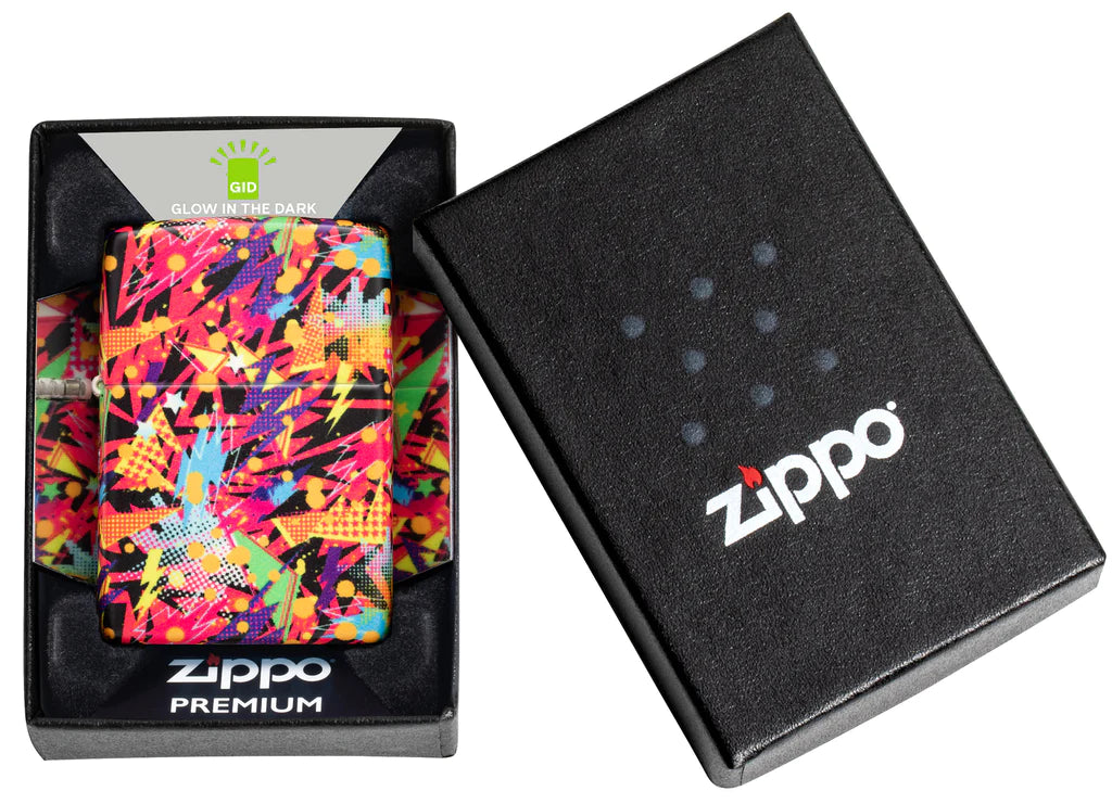 Zippo Retro Design With Glow-In-The-Dark Process