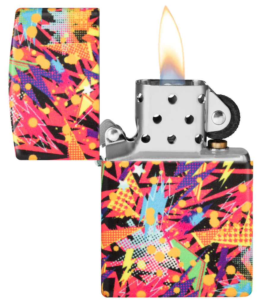 Zippo Retro Design With Glow-In-The-Dark Process