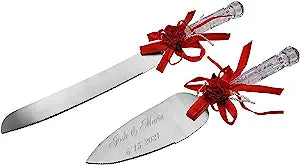 Personalized Wedding Knife and Server Set