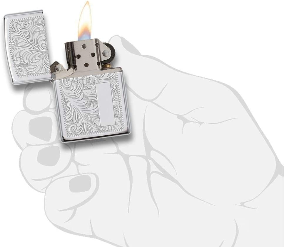 Zippo - Personalized Lighter Venetian, With Free Engraving