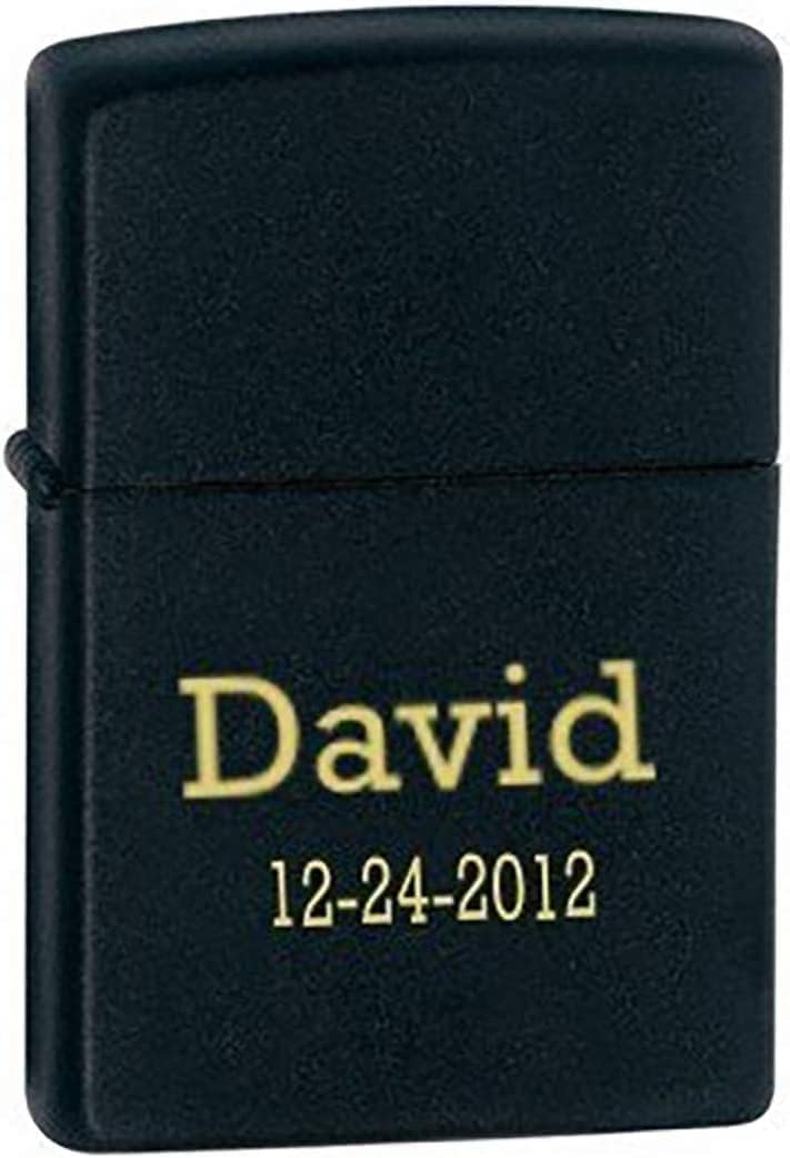 Custom Personalized Zippo Lighter Photo Or Logo Classic Matte Black Lighter Groomsmen, Wedding, Anniversary, Birthday, Gift Free Engraving