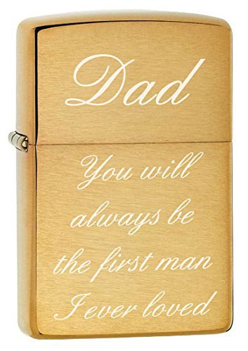 Gifts Infinity® Golden Dad You Will Always be The First Man I Ever Loved Dad You Will Always Be The First Man I Ever Loved- Star (Brush Gold) - Christmas, Halloween & Valentines Day Gift