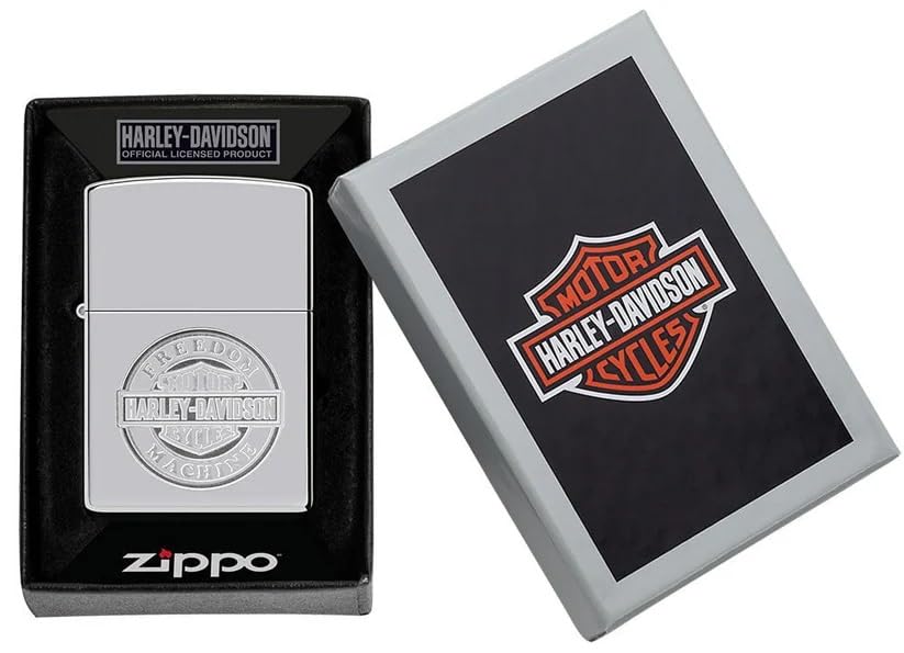 Personalized Clasic Zippo Harley-Davidson Windproof Oil Lighter Free Engraving (49829) - Christmas, Halloween & Valentines Day Gift