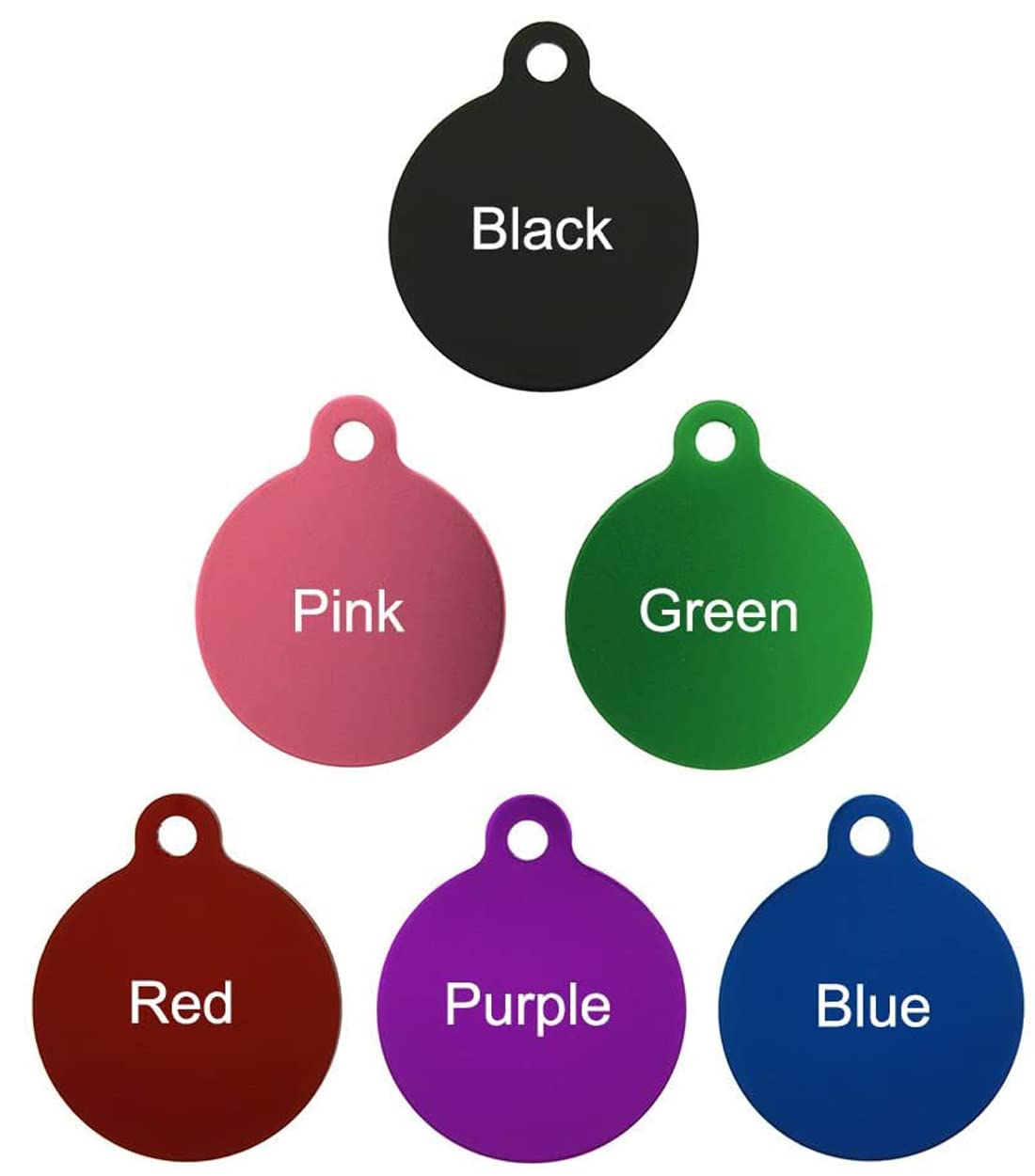 GIFTS INFINITY Circle Pet Tags ! Enter Details in Gift Message Area at Checkout Dog Cat Aluminum