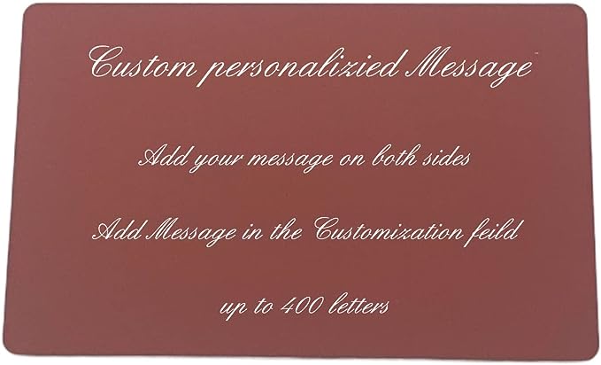 Personalized Wallet Insert Card - Pink