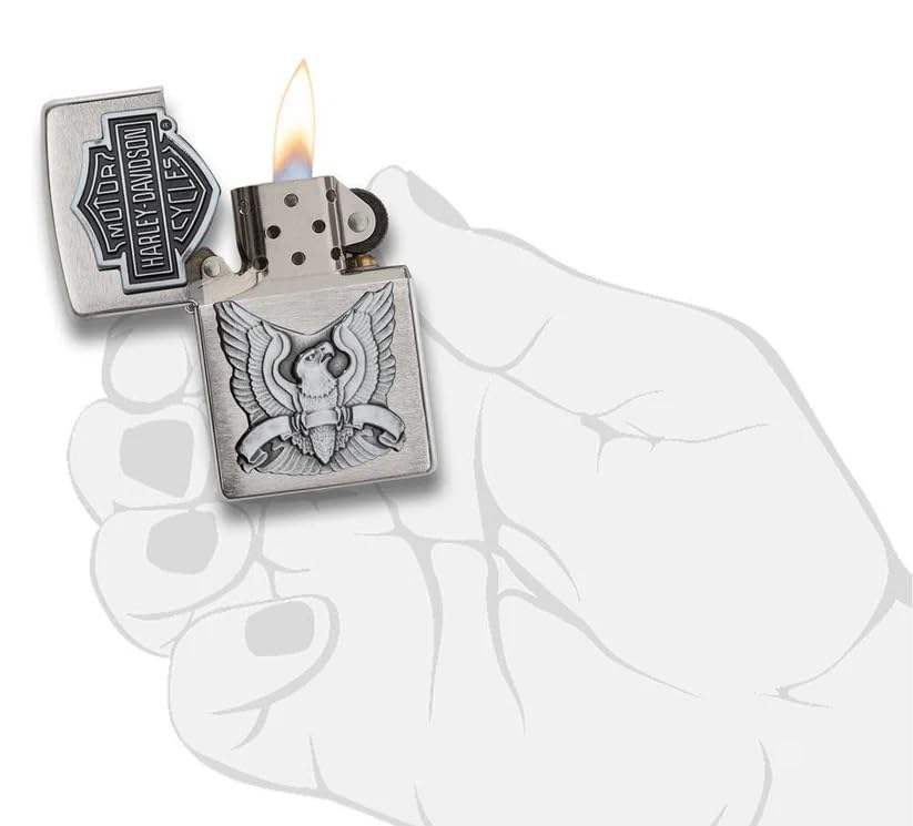 Personalized Zippo Harley-Davidson Windproof Oil Lighter Engraving - Christmas, Halloween & Valentines Day Gift (284.039)