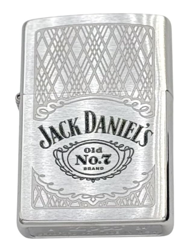 Custom Personalized Zippo Jack Daniel's Classic Windproof Lighter Free Engraving (Silver WH)