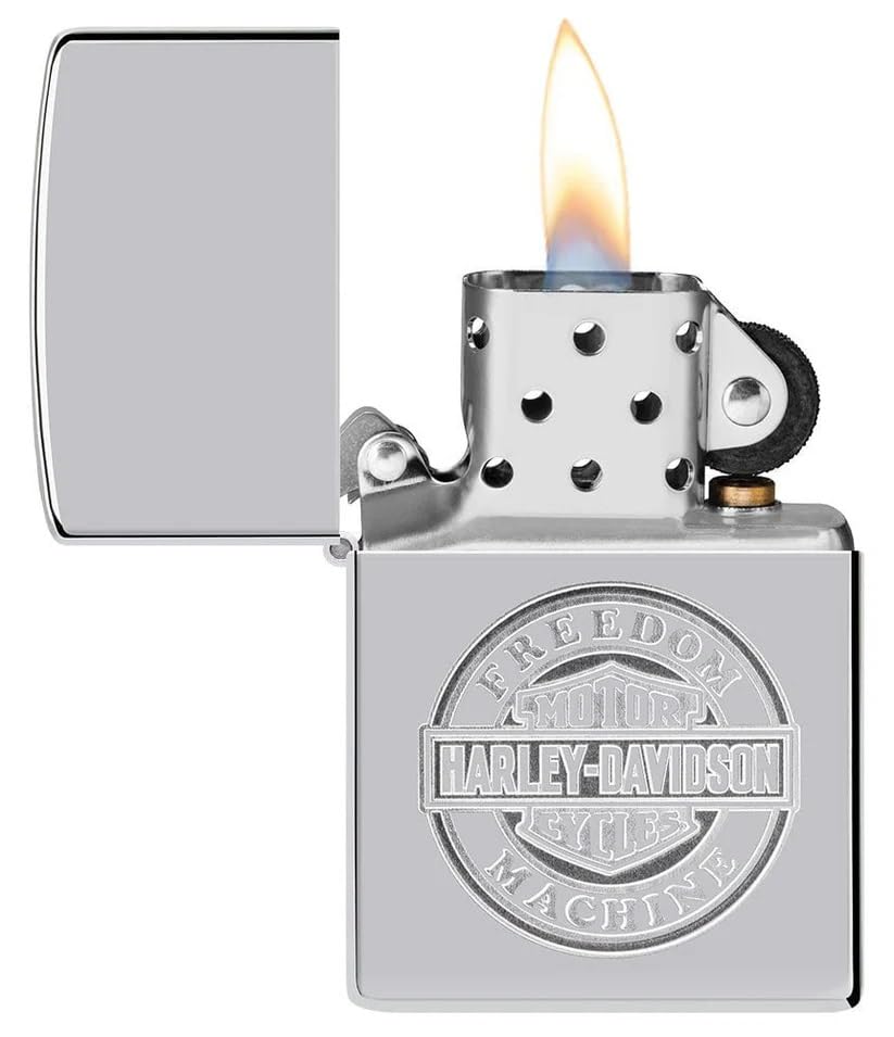 Personalized Clasic Zippo Harley-Davidson Windproof Oil Lighter Free Engraving (49829) - Christmas, Halloween & Valentines Day Gift
