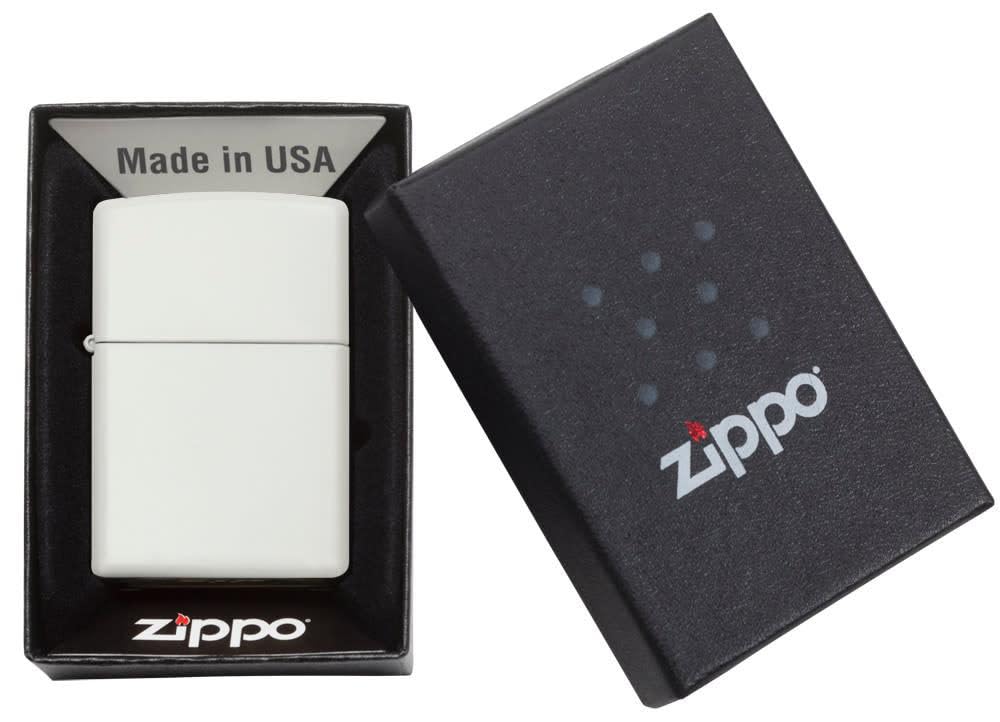 Personalized ZIPPO Classic Pipe Windproof Oil Lighter Engraving (Classic White Matte), 215 PL