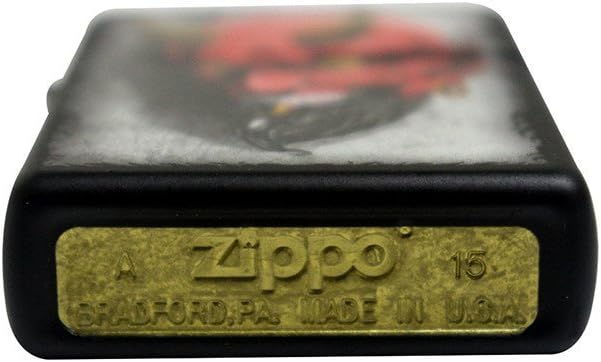 Personalized Zippo Tattoo Devil Matte Black Classic Oil Windproof Lighter Free Engraving