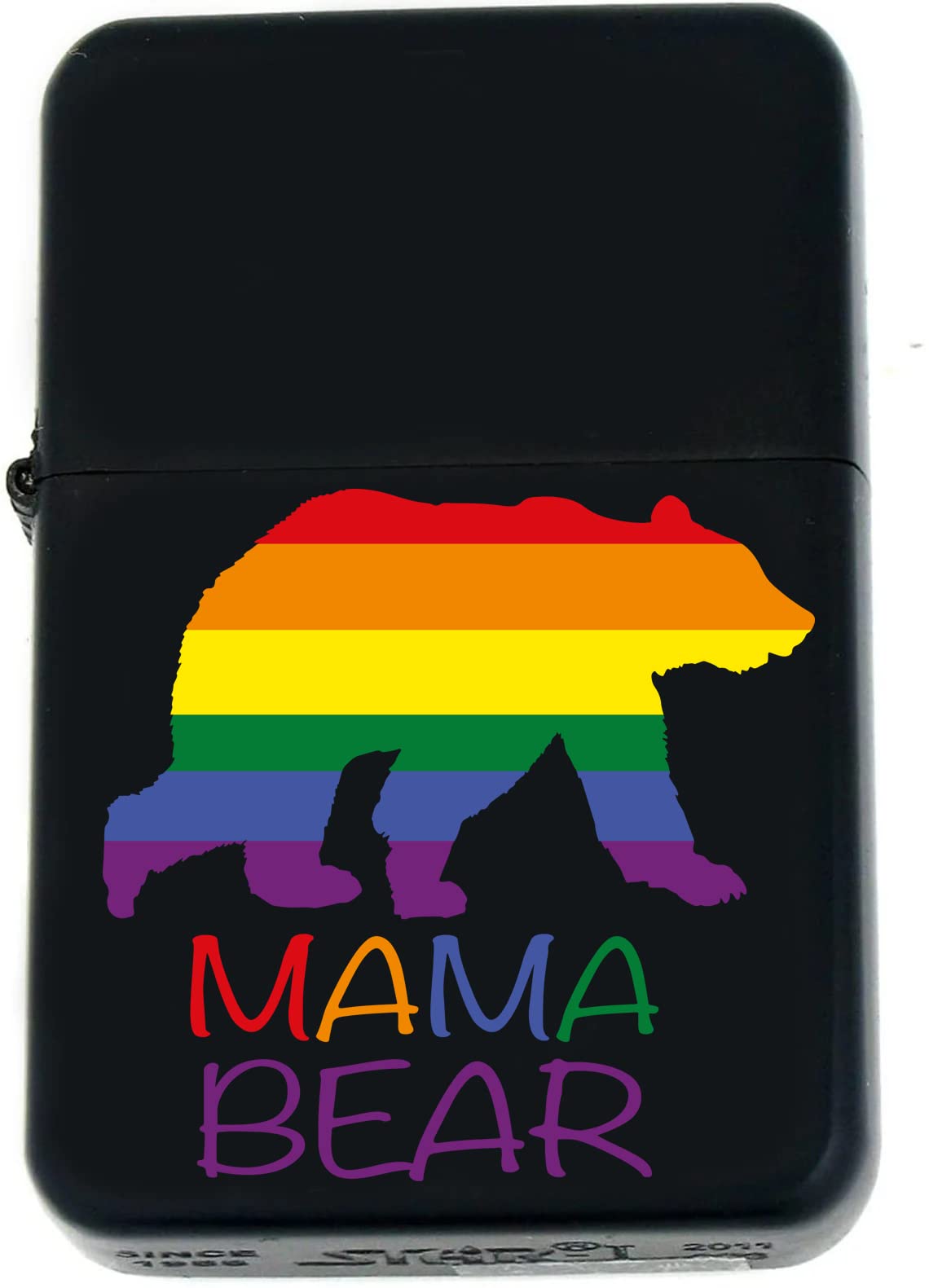Custom s Infinity Matt Black Lighter! Personalize Lighter with LGBTQ Rainbow Pride and Text (PD-19) - Christmas, Halloween & Valentines Day Gift