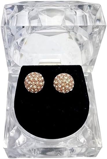 Disco Ball Stud Earring - Rose Gold