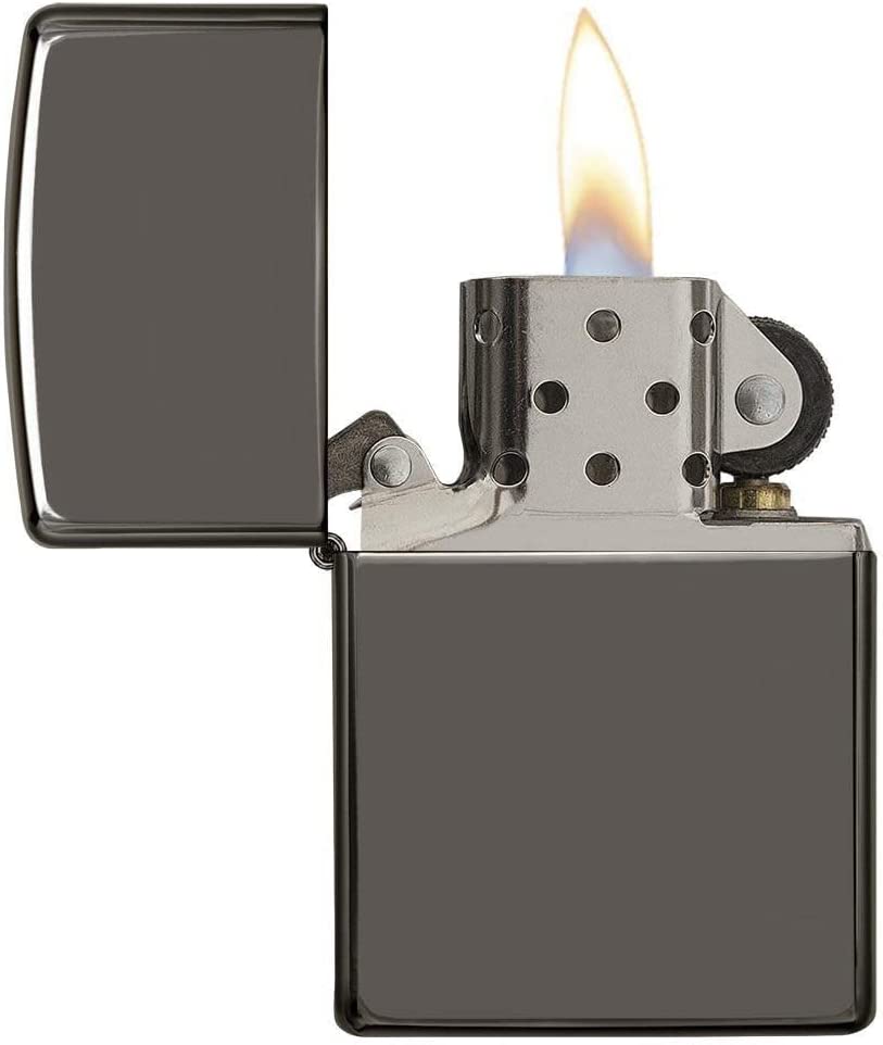 Personalized Zippo Black Ice Wind Proof Oil Lighter Free Engraving