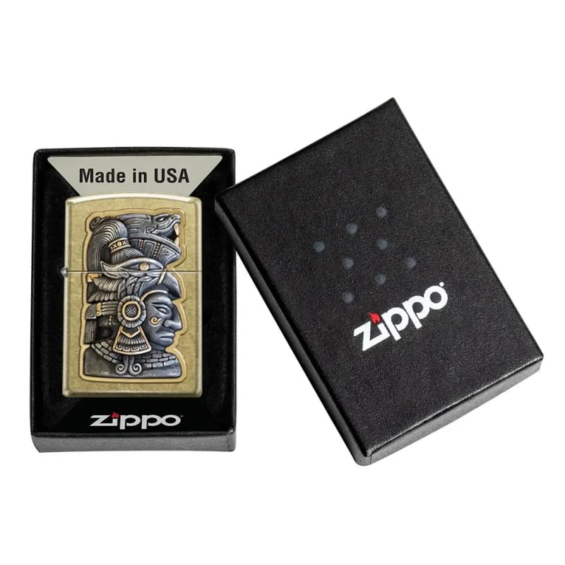 Personalized Zippo Rick RIETVELD Mayan Carving Windproof Oil Lighter Engraving - Christmas, Halloween & Valentines Day Gift