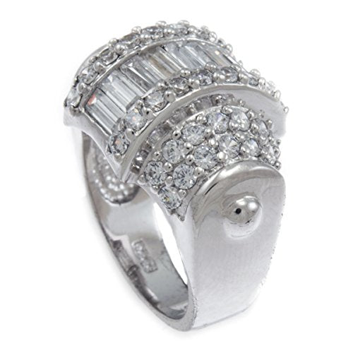 GIFTS INFINITY Dignified Bridal Bling Iced CZ Ladies Ring RL184 (7)