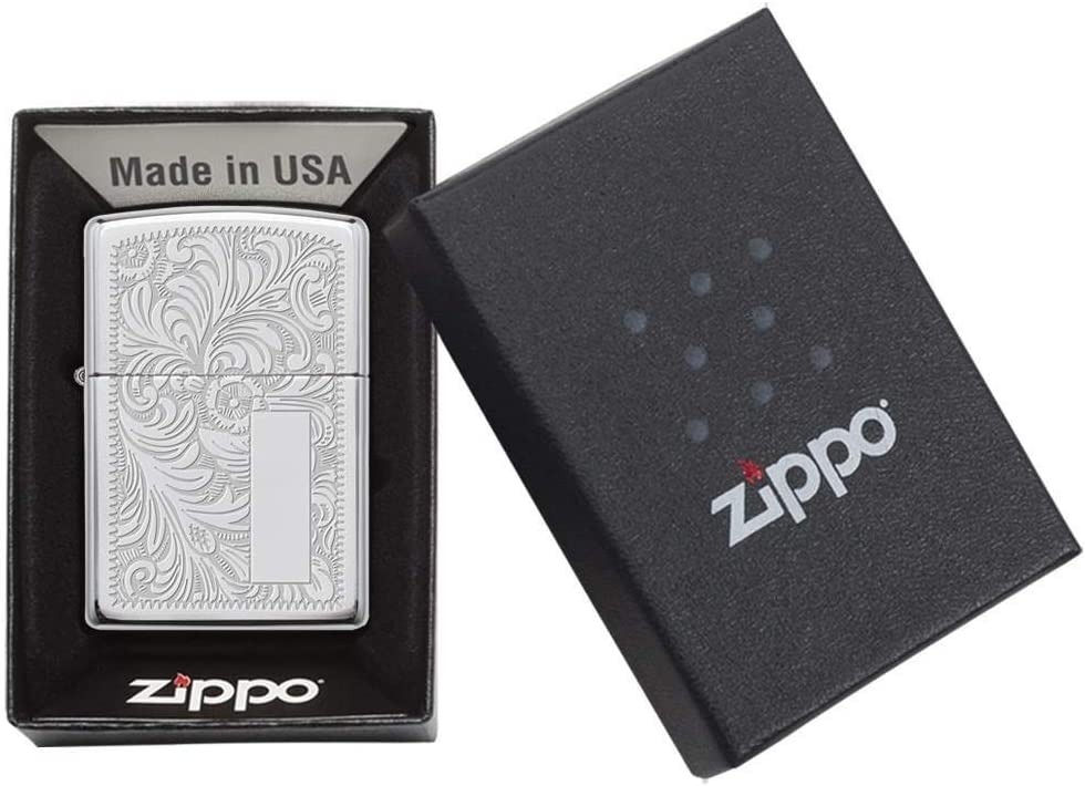 Zippo - Personalized Lighter Venetian, With Free Engraving
