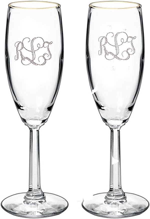 Personalized Toasting Flutes