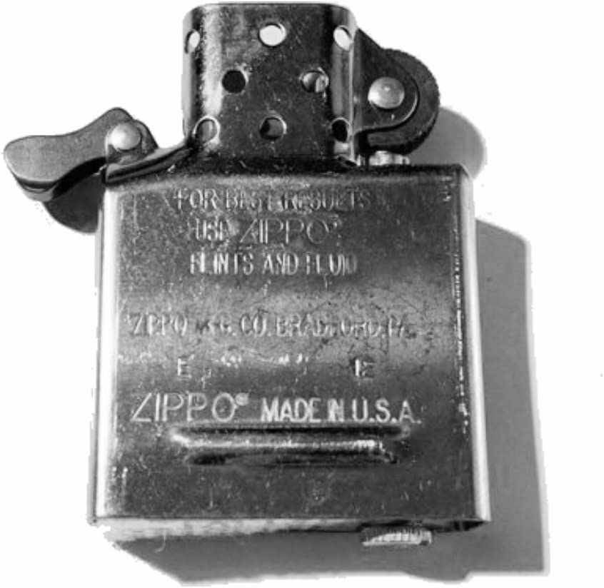 Zippo – Windproof Lighter Inside Guts Silver Chrome – No outside Case, Classic – Pack 1