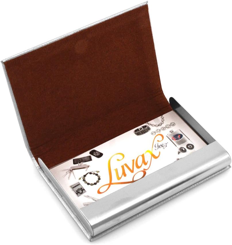 GIFTS INFINITY BC-21 Personalized Quality Pu Leather Business Card Holder - Free Engraving - Free Engraving