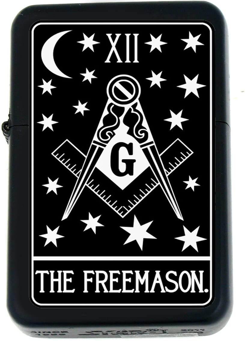 Mason/Masonic Freemason Wind Proof Oil Lighter (Masonic) - Christmas, Halloween & Valentines Day Gift
