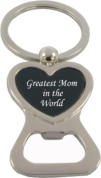 GIFTS INFINITY Custom Personalized Heart Love Forever Bottle Opener Keychain - Free Laser Engraving
