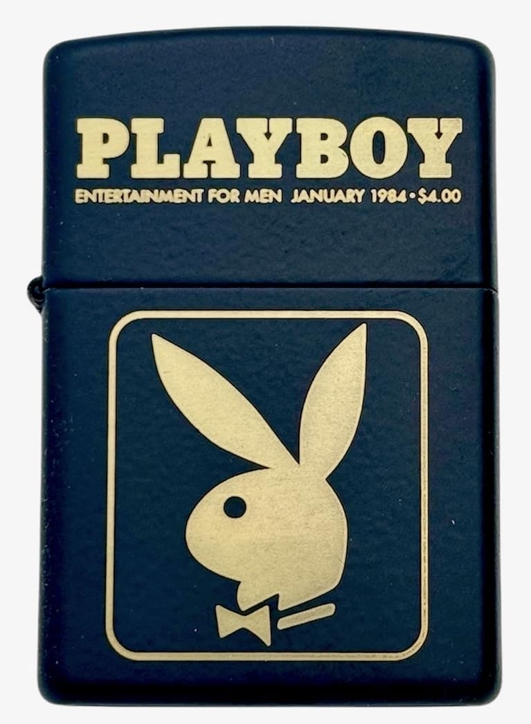 Personalized Zippo Playboy Windproof Lighter Free Engraving - Christmas, Halloween & Valentines Day Gift (Black Gold)