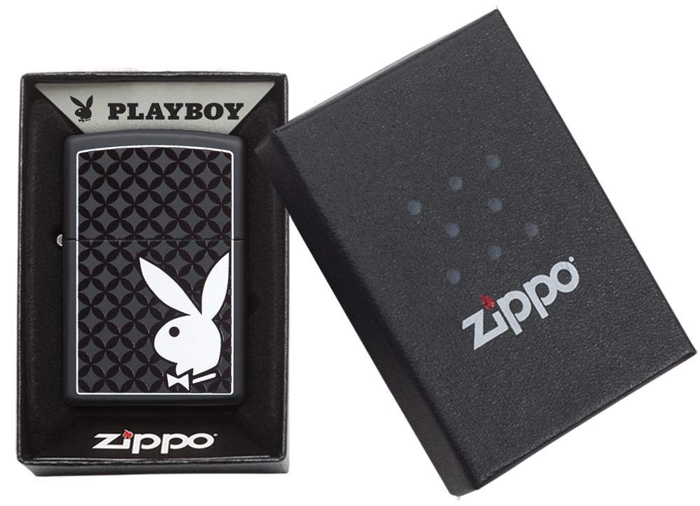 Custom Personalized Classic Zippo Playboy Oil Windproof Lighter Free Engraving (29578) - Christmas, Halloween & Valentines Day Gift