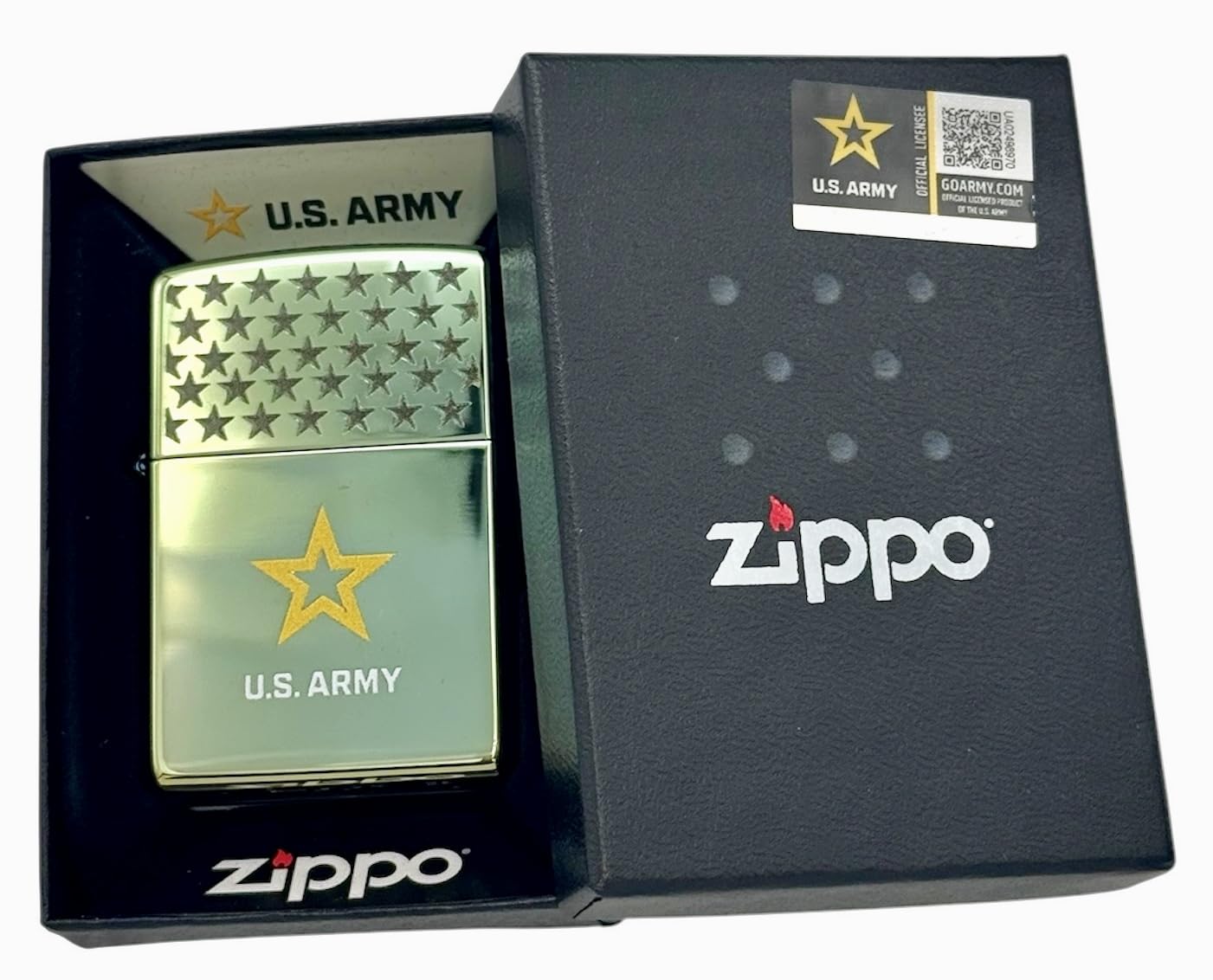 Custom Personalized ZIPPO Classic US Army Windproof Oil Lighter Engraving Christmas, Halloween & Valentines Day Gift (HP Green)