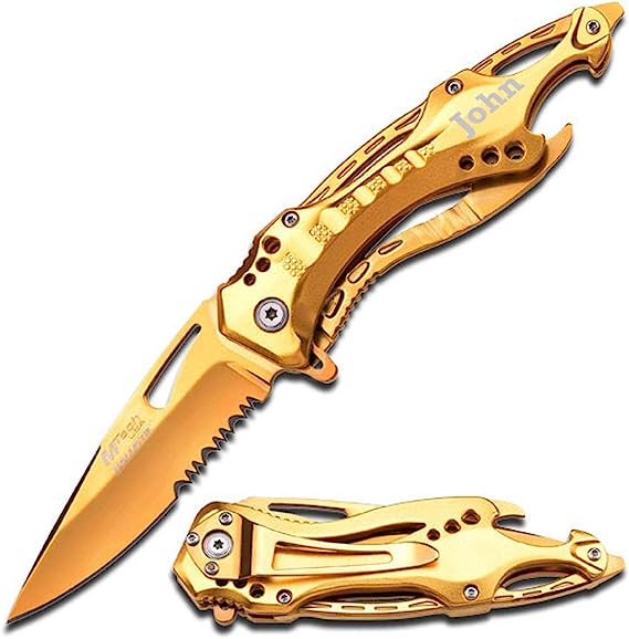 Laser Engraved Pocket Knife
