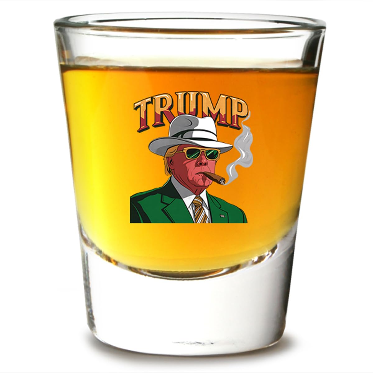 GIFTS INFINITY 1.5oz Whiskey Shot Glasses Donald Trump Collection Make America Great Again. (SG-3)