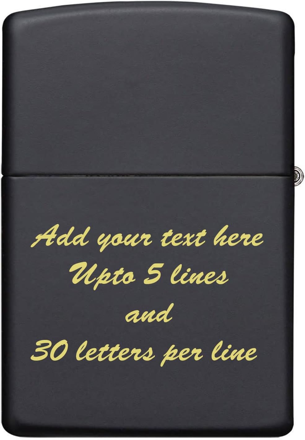 23 Custom Tarot Card - Major Arcana Cards Laser Engraved Zippo Black Matt Windproof Lighters! (The Chariot)