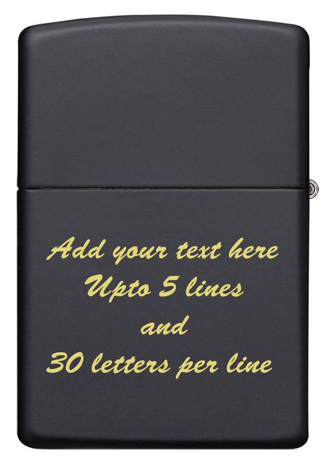 23 Custom Tarot Card - Major Arcana Card Laser Engraved Zippo Black Matt Windproof Lighter (The Tower)