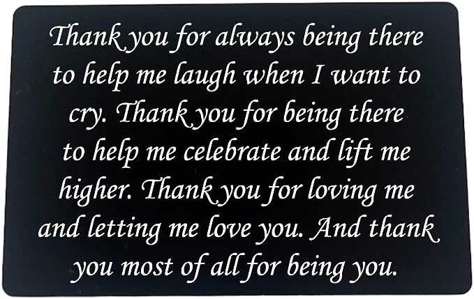 Personalized Wallet Insert Card (M-14)