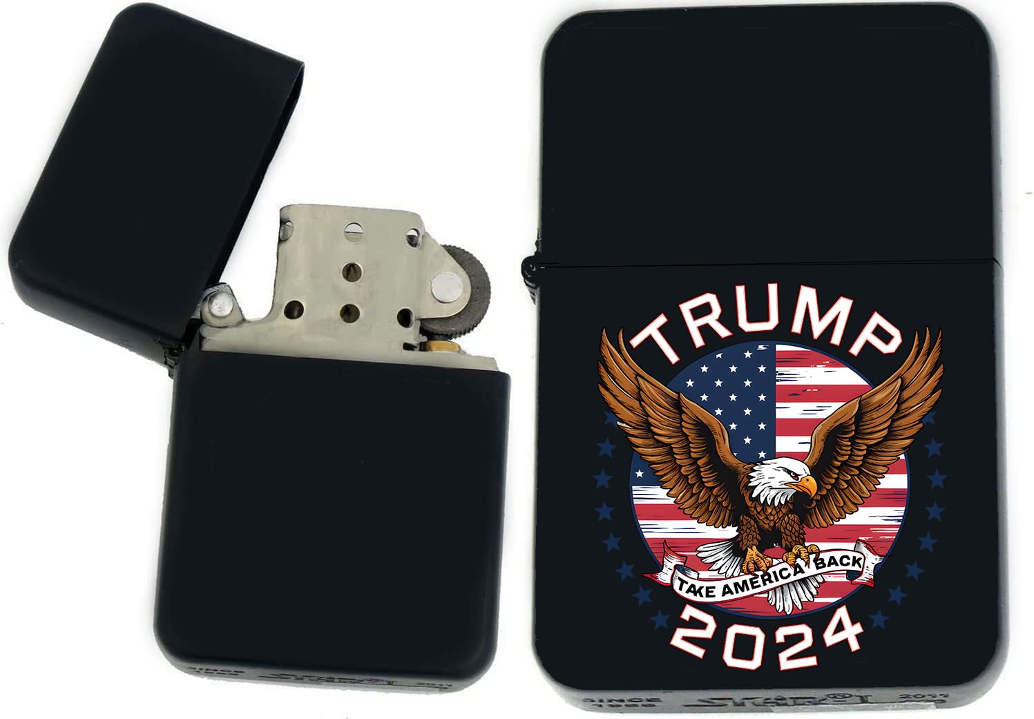 Donald Trump Collection Make America Great Again Collectible Windproof Oil Lighters! - Christmas, Halloween & Valentines Day Gift (LT-19)