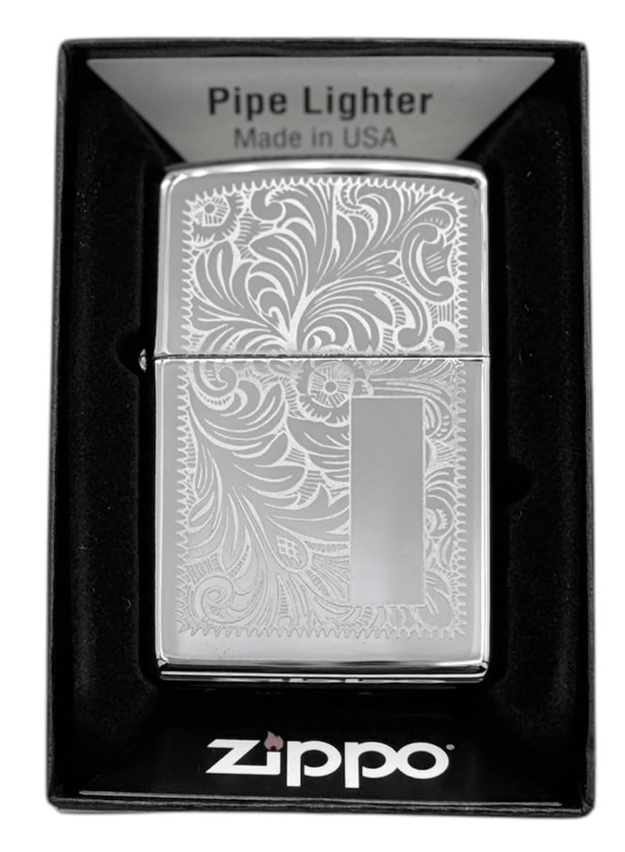 Custom Personalized ZIPPO Classic Pipe Windproof Oil Lighter Engraving (Venetian Gold)