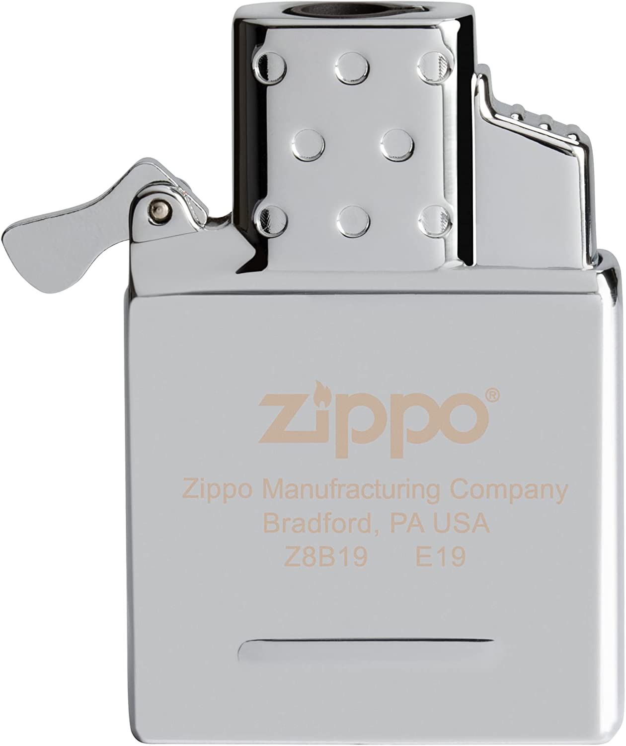 Zippo 65826 Butane Lighter Insert - Single Torch, Chrome