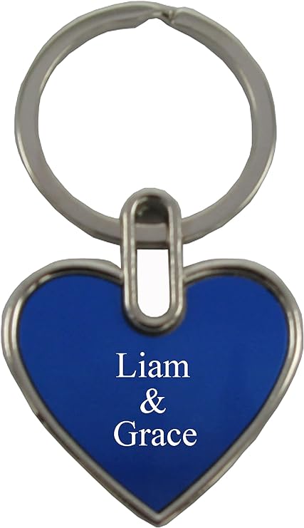 GIFTS INFINITY Custom Personalized Heart Love Forever Keychain - Free Laser Engraving