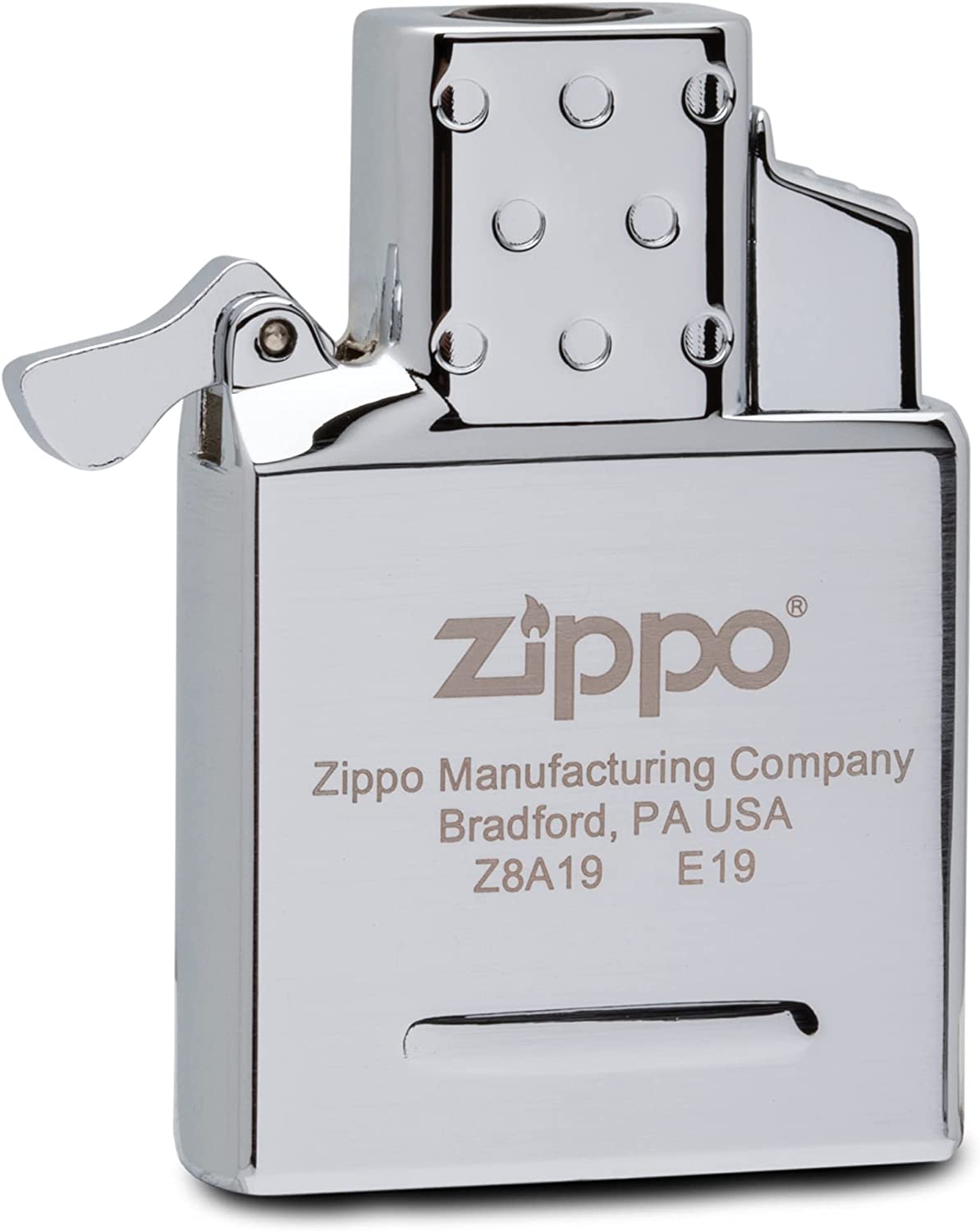 Zippo 65826 Butane Lighter Insert - Single Torch, Chrome