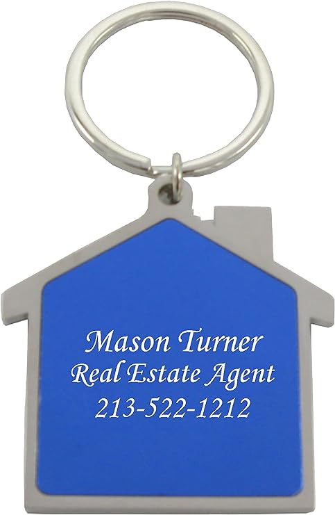 GIFTS INFINITY Custom Personalized House Keychain - Free Laser Engraving