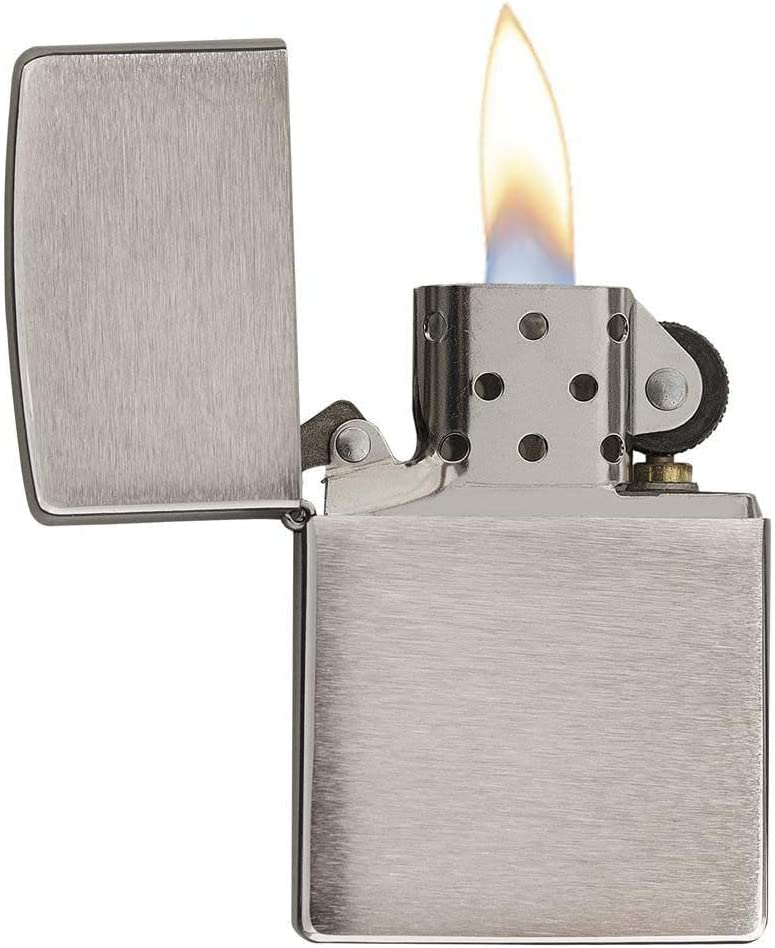 Zippo - High Polish Chrome Engraved Zippo Lighter, Free Engraving - Silver, Pack 1
