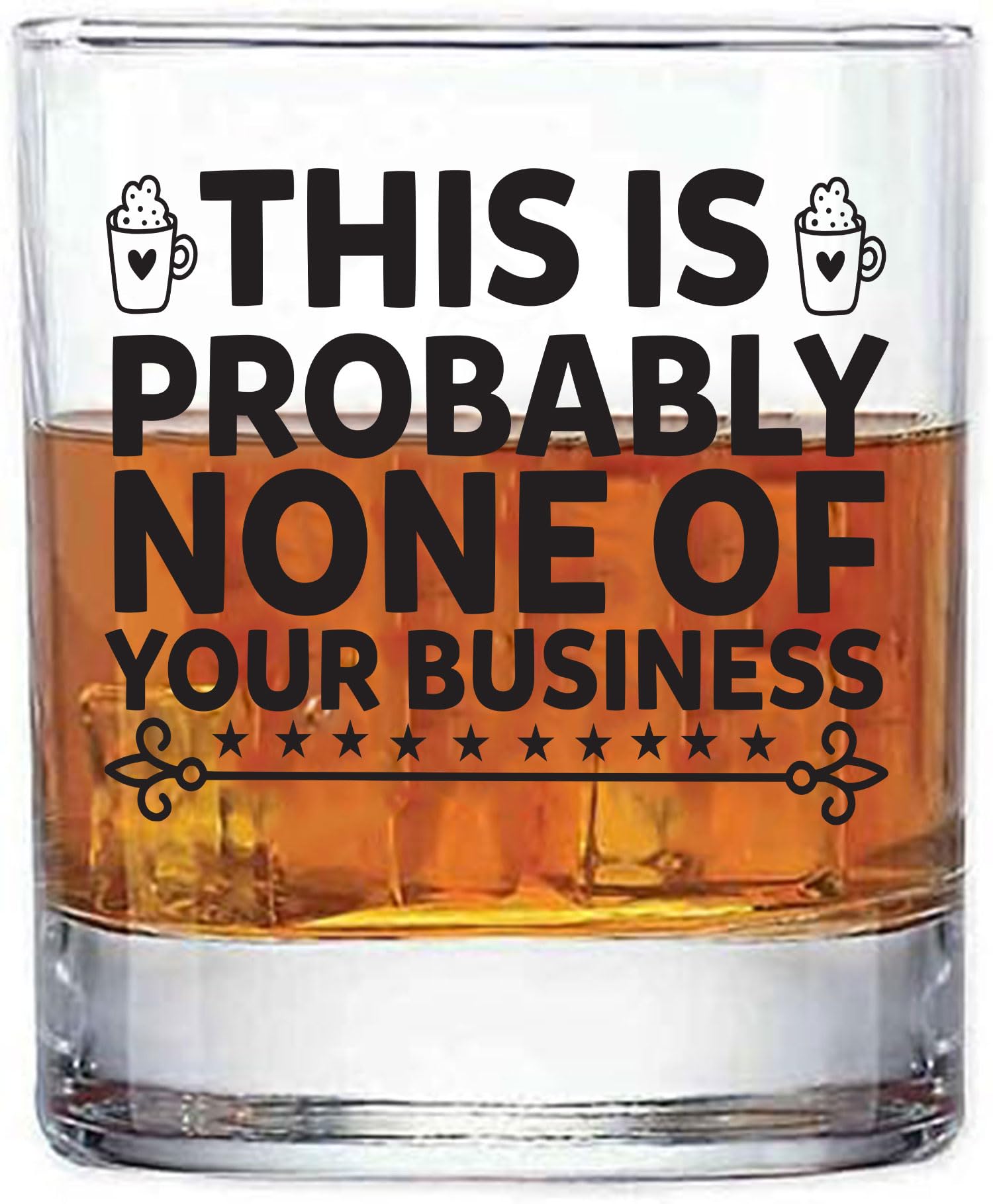 GIFTS INFINITY Alcohal Drinking Qoutes Funny Sayings Double 11oz Old Fashioned Glasses UV Printed. (D-29)