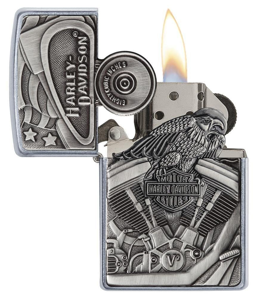 Personalized Clasic Zippo Harley-Davidson Windproof Oil Lighter Free Engraving (29266) - Christmas, Halloween & Valentines Day Gift