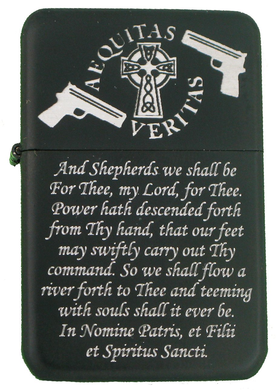 Gifts Infinity Boondocks Saints Prayer Wind Proof Oil Lighter (BK-1)